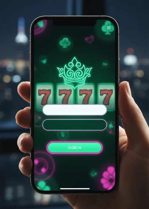 Visual representation of the C777 Casino login interface with security elements, showcasing secure access for players.